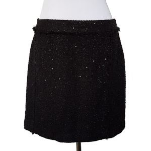 Micheal Kors Black Sequin Skirt, Size 6